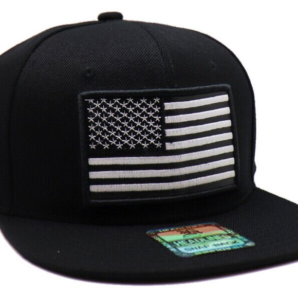 USA Headlines Flag Snapback Hat - Picture 4 of 7